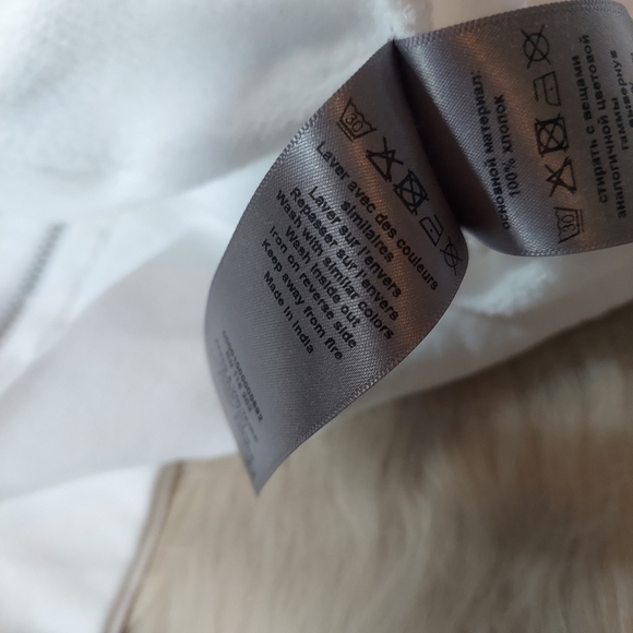 NWT Zadig & Voltaire Comfy Rock Studs Zip Up Hoodie Blanc - Picture 12 of 13